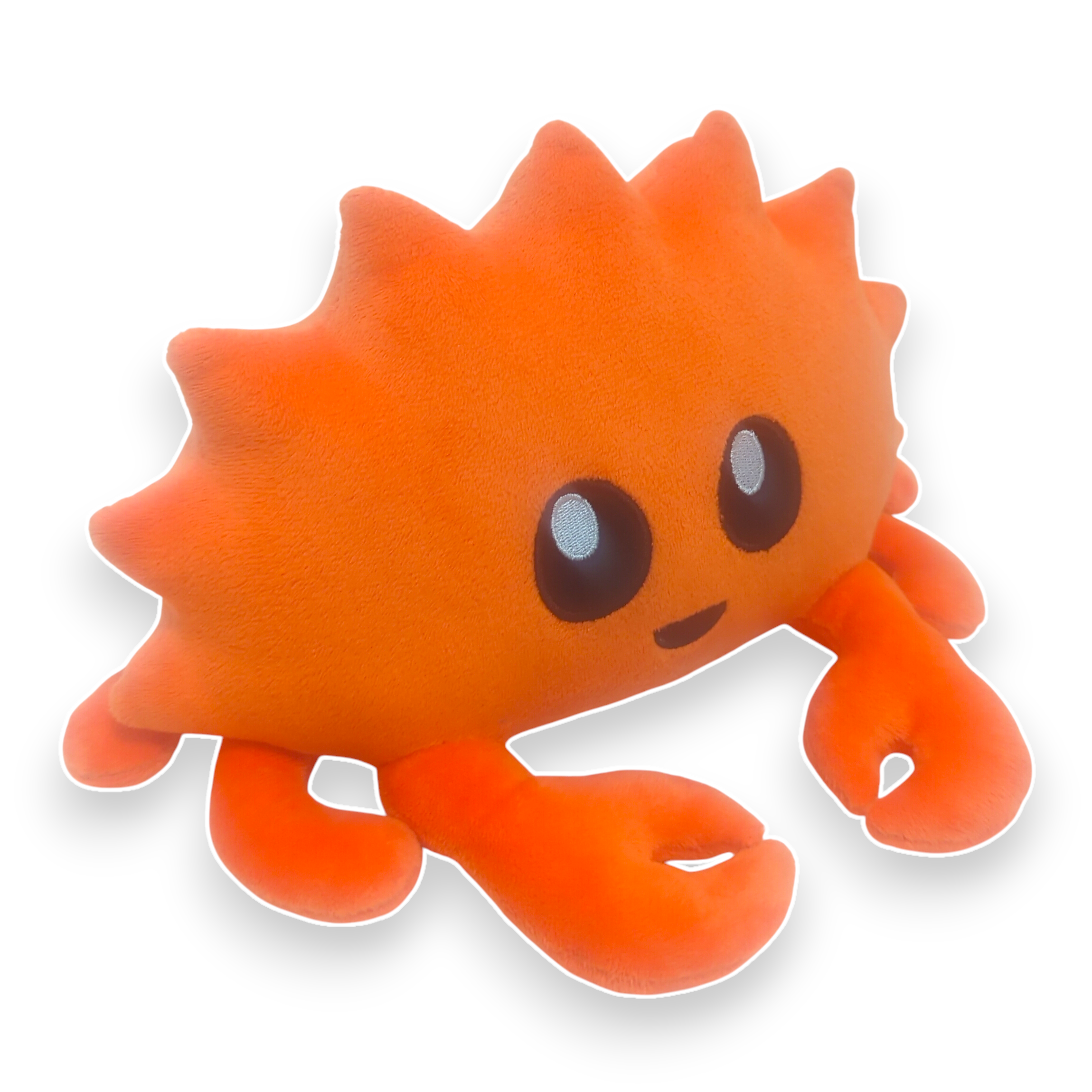 Rustlang Ferris Stuffed animal product photo, diagonal view