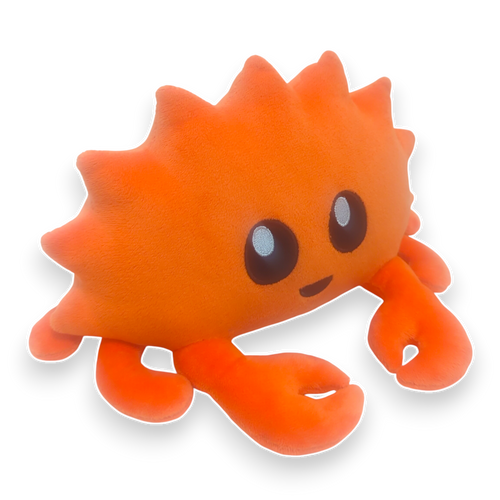 Rustlang Ferris Stuffed animal product photo, diagonal view